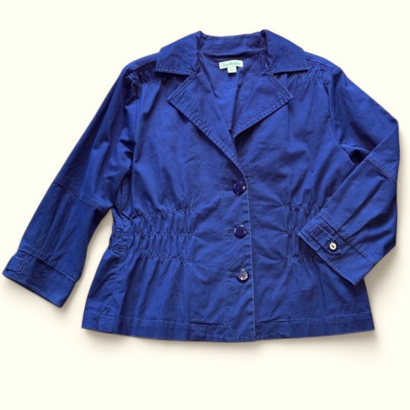 Vintage Navy Blue Joan Rivers women’s blazer size large - Picture 1 of 3